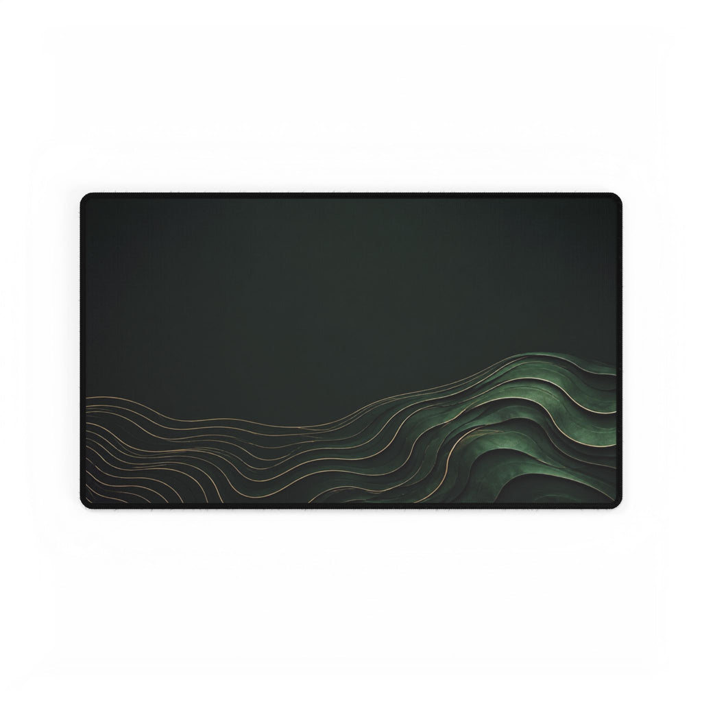 Printify preview: Forest Evolution desk mat, 23.6 × 13.8 inches, flat on a white background.