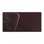Printify preview: Burgundy Optic desk mat, 31.5 × 15.5 inches, flat on a white background.