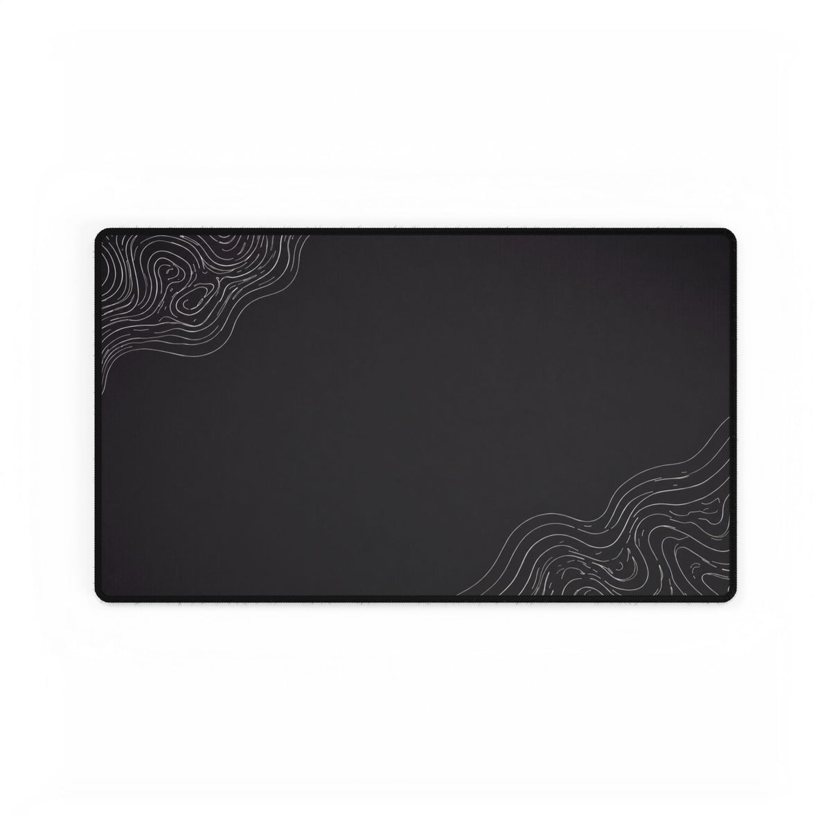 Minimal Charcoal desk mat in a medium rectangular format, shown flat on a white background.