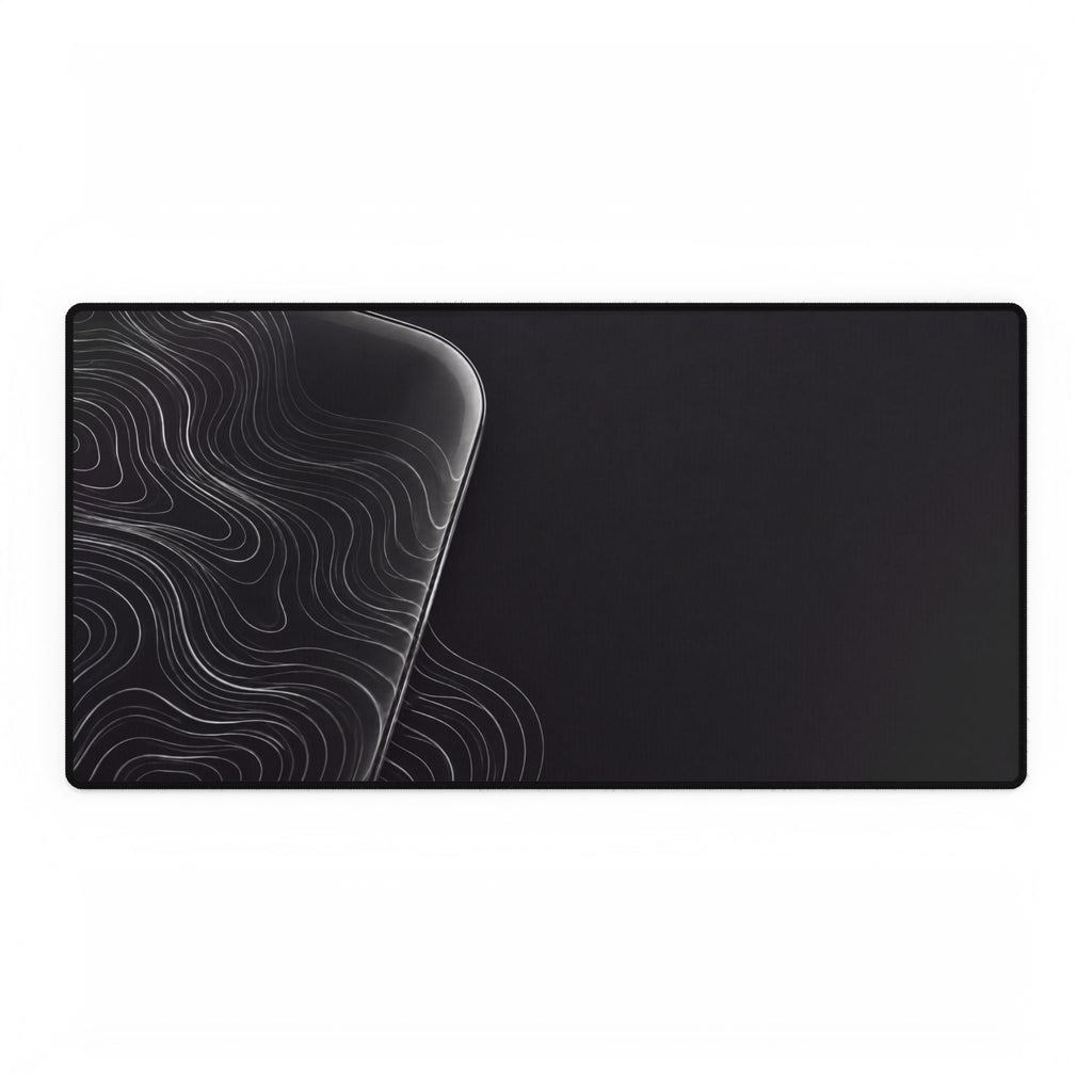 Printify preview: Charcoal Optic desk mat, 31.5 × 15.5 inches, flat on a white background.