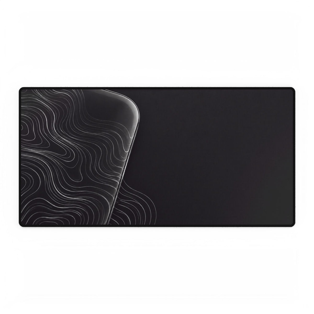 Printify preview: Charcoal Optic desk mat, 31.5 × 15.5 inches, flat on a white background.