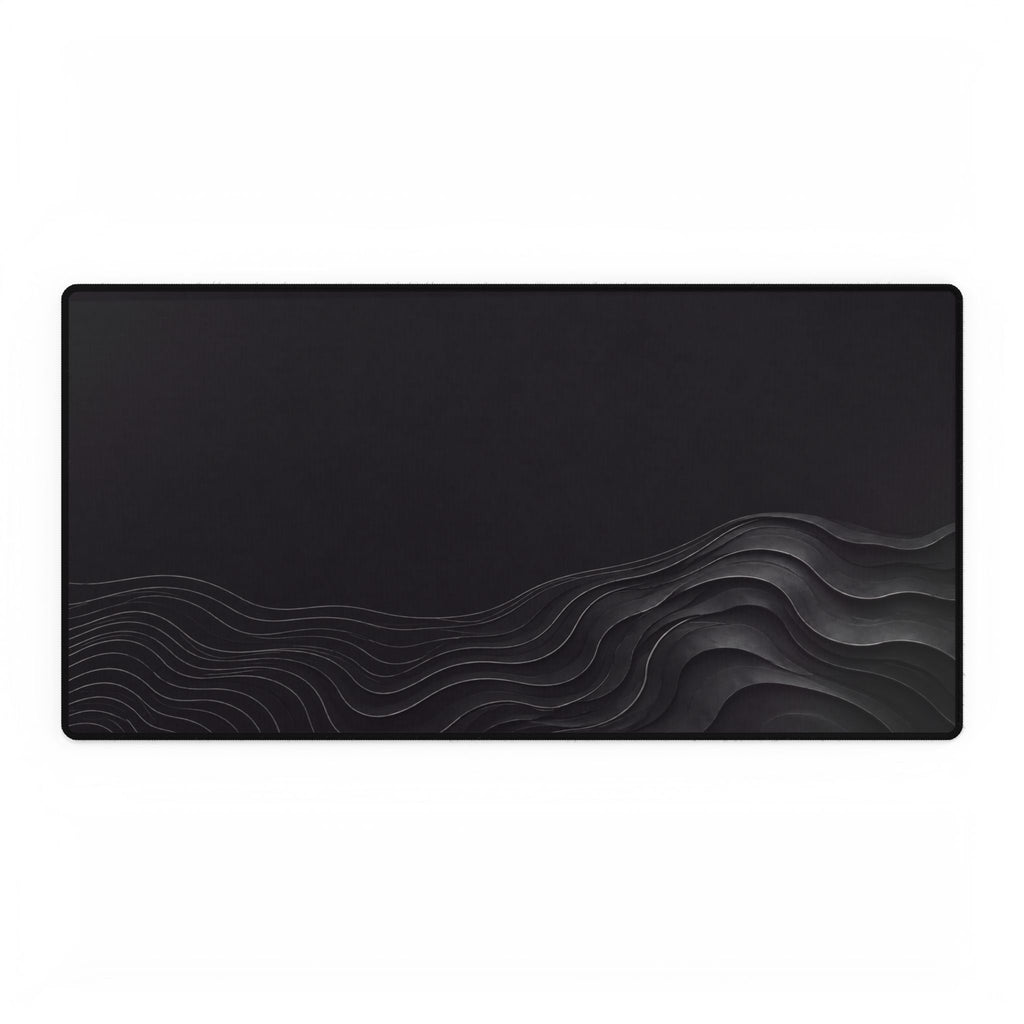 Printify preview: Graphite Evolution desk mat, 31.5 × 15.5 inches, flat on a white background.