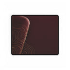 Printify preview: Burgundy Optic desk mat, 14.4 × 12.1 inches, flat on a white background.