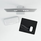 Printify preview: overhead view of Graphite Horizon, 14.4 × 12.1 inches, with a mouse beside a keyboard.