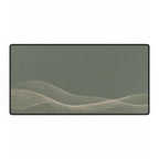 Printify preview: Sage Interference desk mat, 31.5 × 15.5 inches, flat on a white background.
