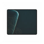 Printify preview: Teal Optic desk mat, 14.4 × 12.1 inches, flat on a white background.