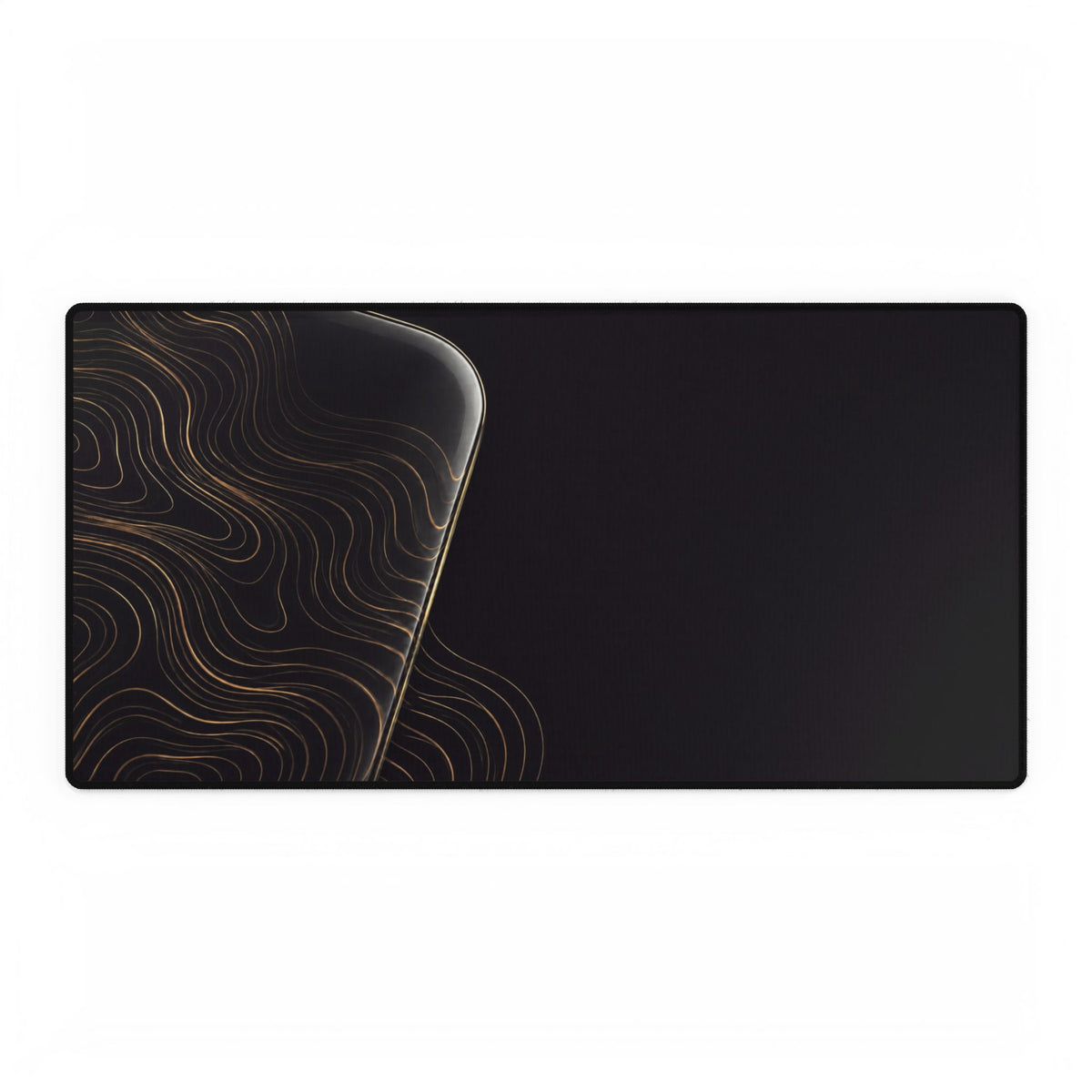 Printify preview: Obsidian Optic desk mat, 31.5 × 15.5 inches, flat on a white background.