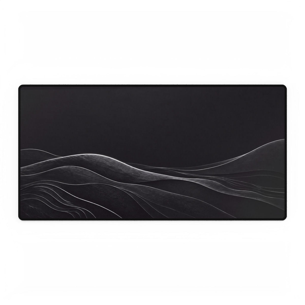 Printify preview: Charcoal Horizon desk mat, 31.5 × 15.5 inches, flat on a white background.