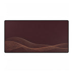 Printify preview: Burgundy Interference desk mat, 31.5 × 15.5 inches, flat on a white background.