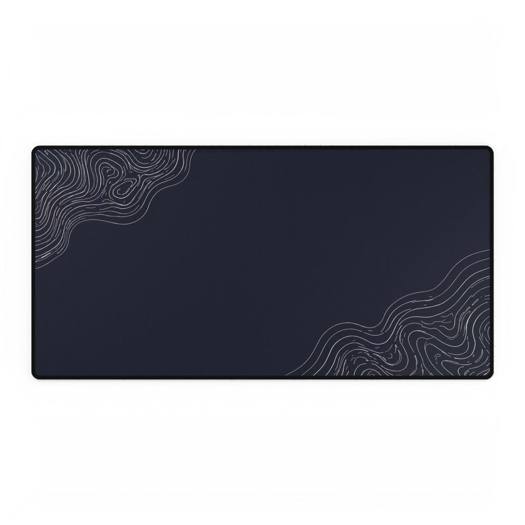 Minimal Navy desk mat in a large rectangular format, shown flat on a white background.