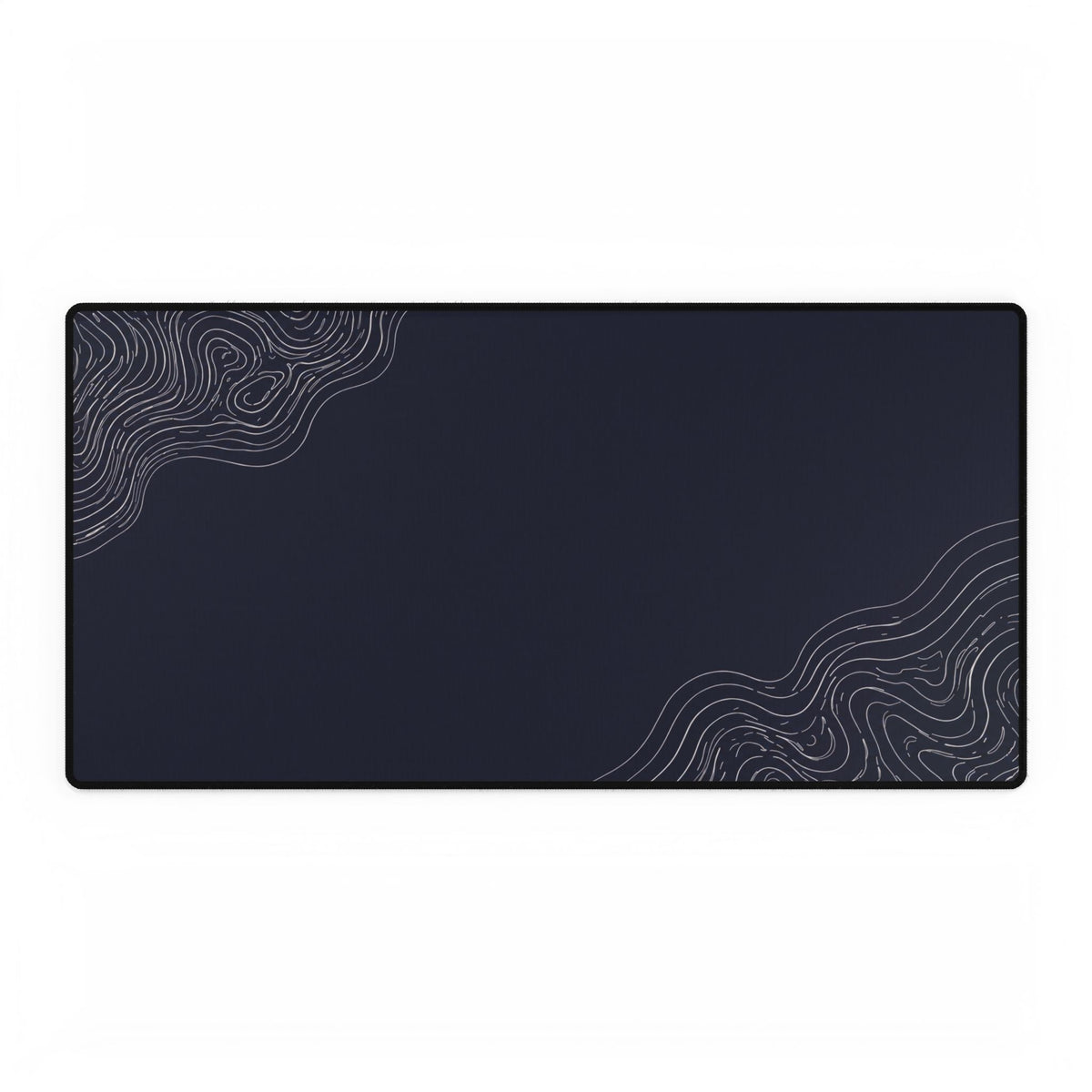 Minimal Navy desk mat in a large rectangular format, shown flat on a white background.