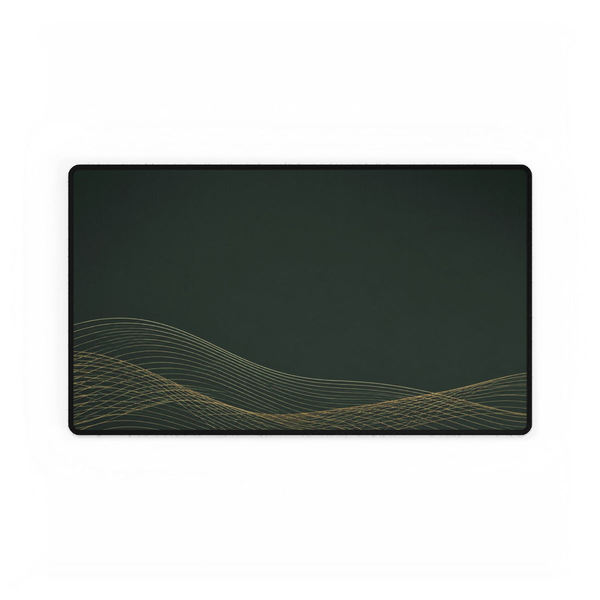 Printify preview: Forest Interference desk mat, 23.6 × 13.8 inches, flat on a white background.