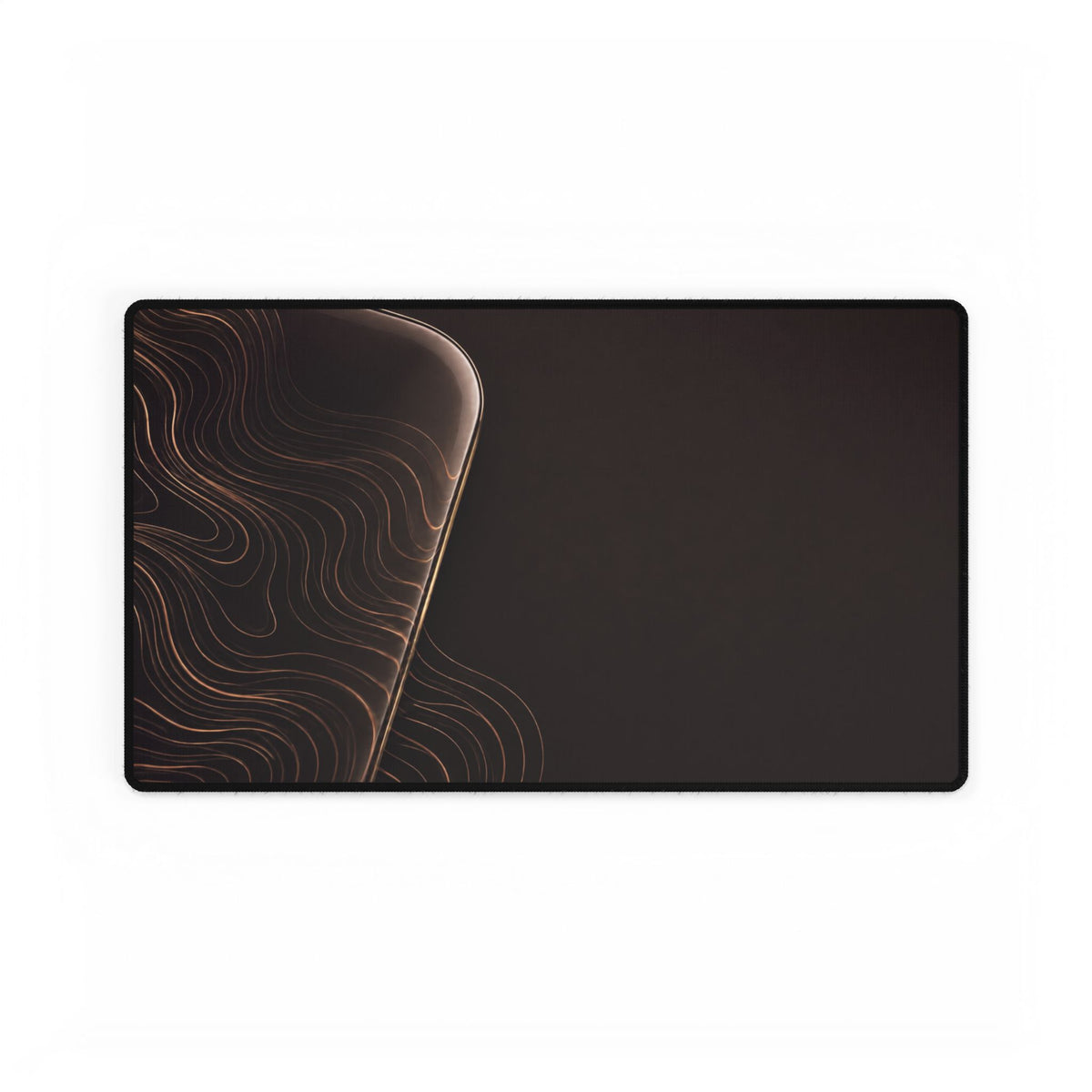 Printify preview: Espresso Optic desk mat, 23.6 × 13.8 inches, flat on a white background.