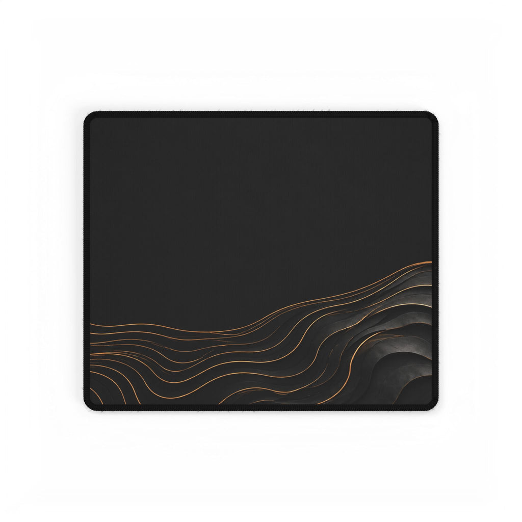 Printify preview: Obsidian Evolution desk mat, 14.4 × 12.1 inches, flat on a white background.