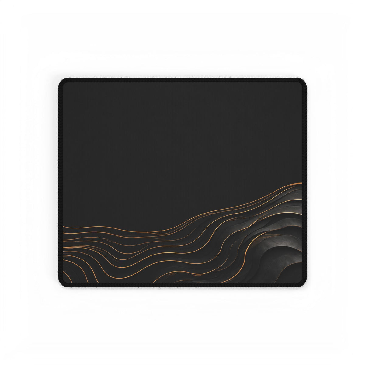 Printify preview: Obsidian Evolution desk mat, 14.4 × 12.1 inches, flat on a white background.