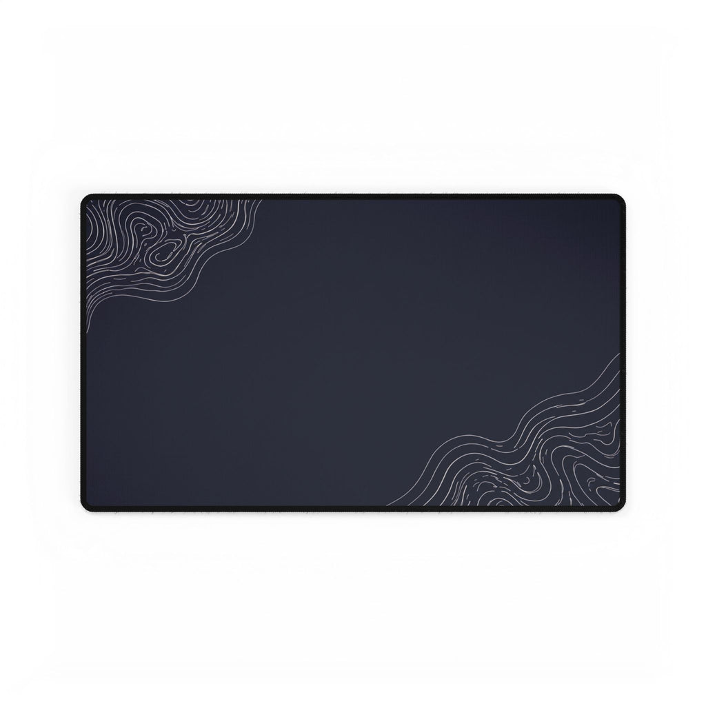Minimal Navy desk mat in a medium rectangular format, shown flat on a white background.