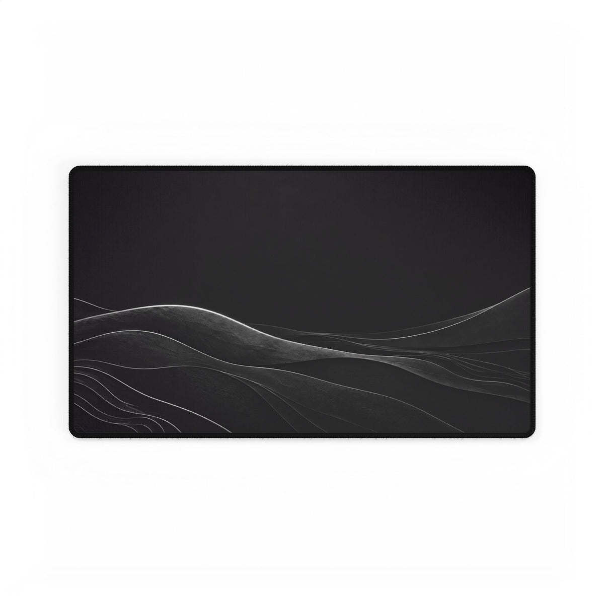 Printify preview: Graphite Horizon desk mat, 23.6 × 13.8 inches, flat on a white background.