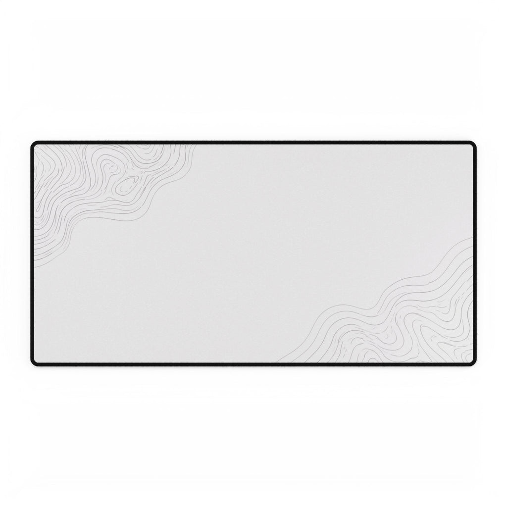 Minimal White desk mat in a large rectangular format, shown flat on a white background.