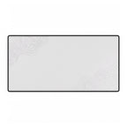 Minimal White desk mat in a large rectangular format, shown flat on a white background.