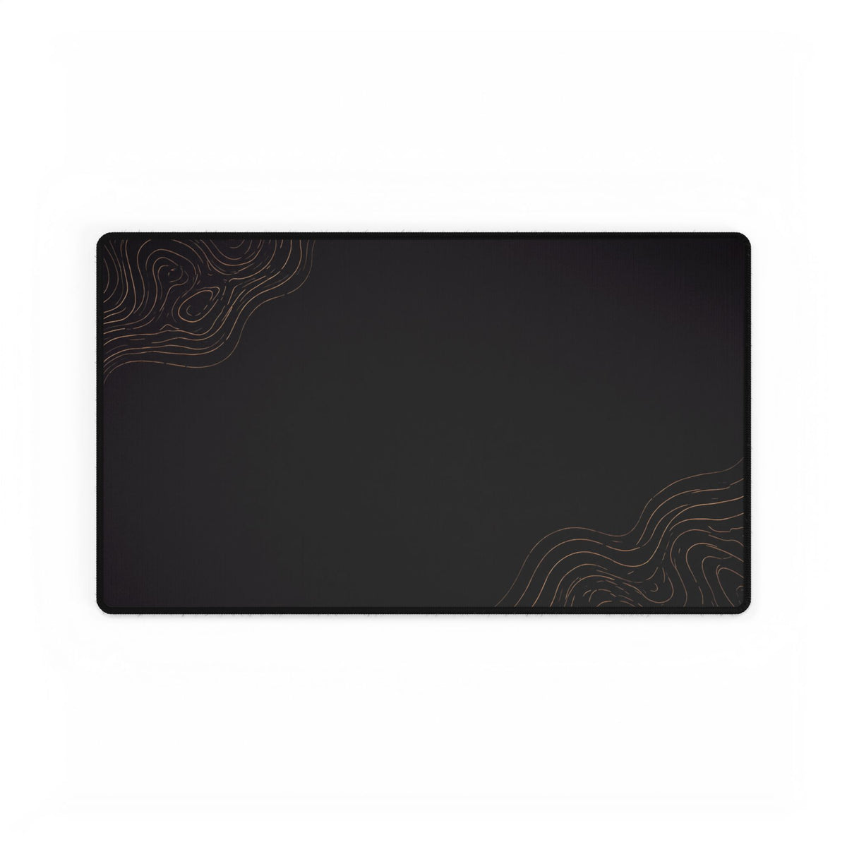 Minimal Black desk mat in a medium rectangular format, shown flat on a white background.