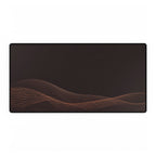 Printify preview: Espresso Interference desk mat, 31.5 × 15.5 inches, flat on a white background.