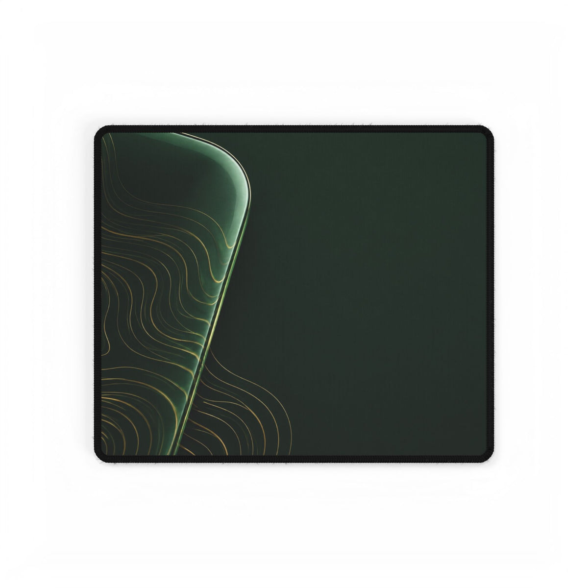 Printify preview: Forest Optic desk mat, 14.4 × 12.1 inches, flat on a white background.