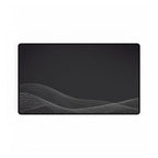 Printify preview: Charcoal Interference desk mat, 23.6 × 13.8 inches, flat on a white background.