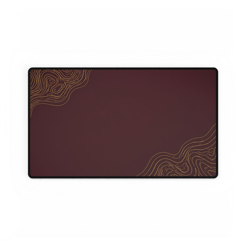 Minimal Burgundy desk mat in a medium rectangular format, shown flat on a white background.