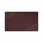 Minimal Burgundy desk mat in a medium rectangular format, shown flat on a white background.