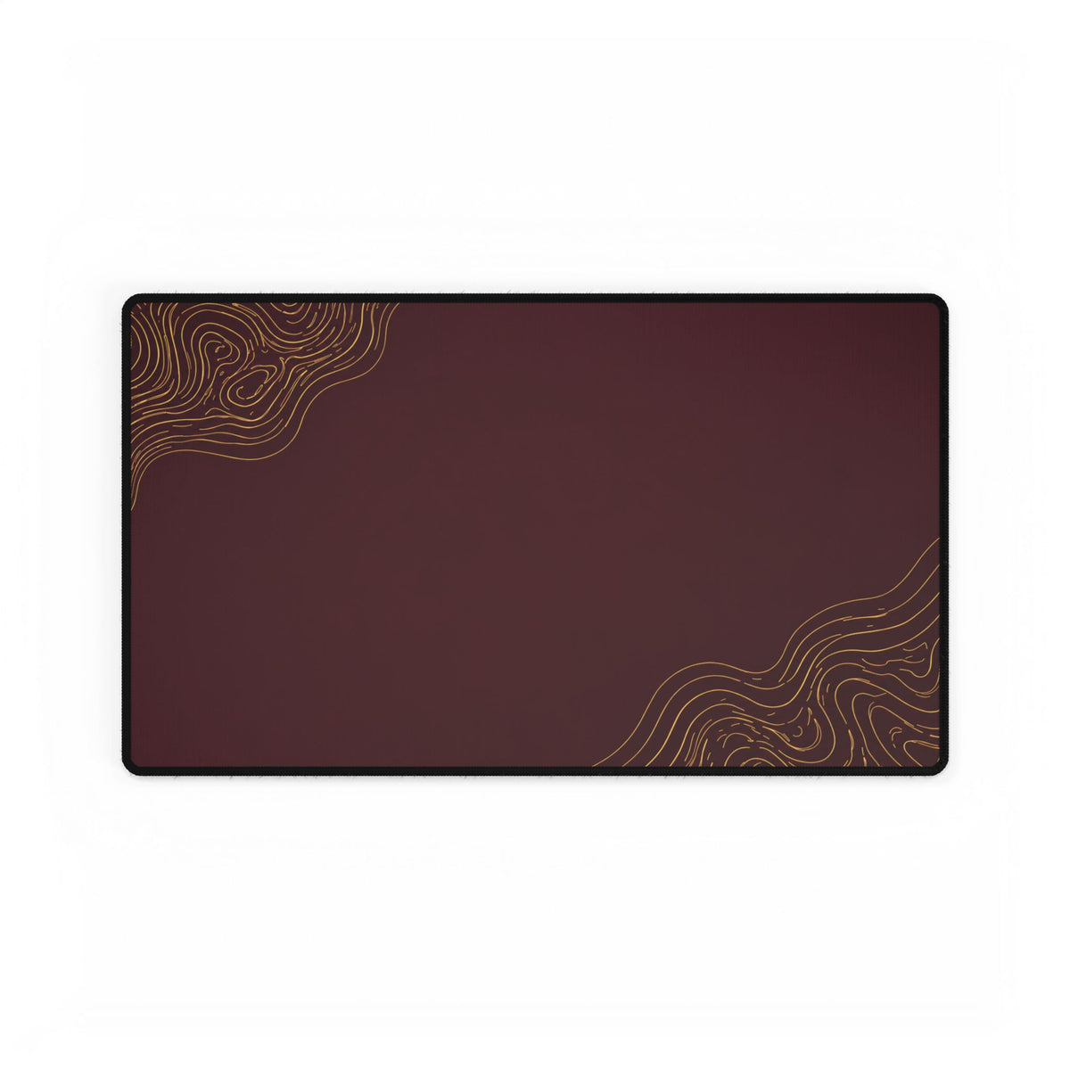 Minimal Burgundy desk mat in a medium rectangular format, shown flat on a white background.