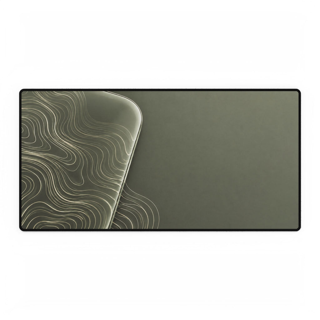 Printify preview: Sage Optic desk mat, 31.5 × 15.5 inches, flat on a white background.
