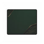 Printify preview: Forest Cutaway desk mat, 14.4 × 12.1 inches, flat on a white background.