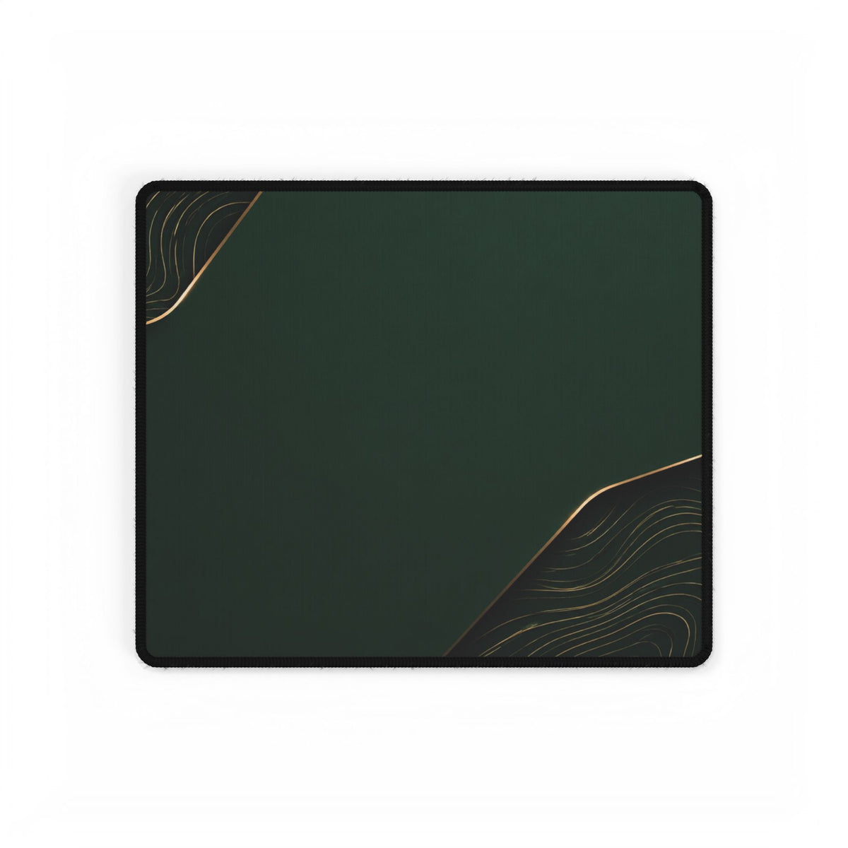 Printify preview: Forest Cutaway desk mat, 14.4 × 12.1 inches, flat on a white background.