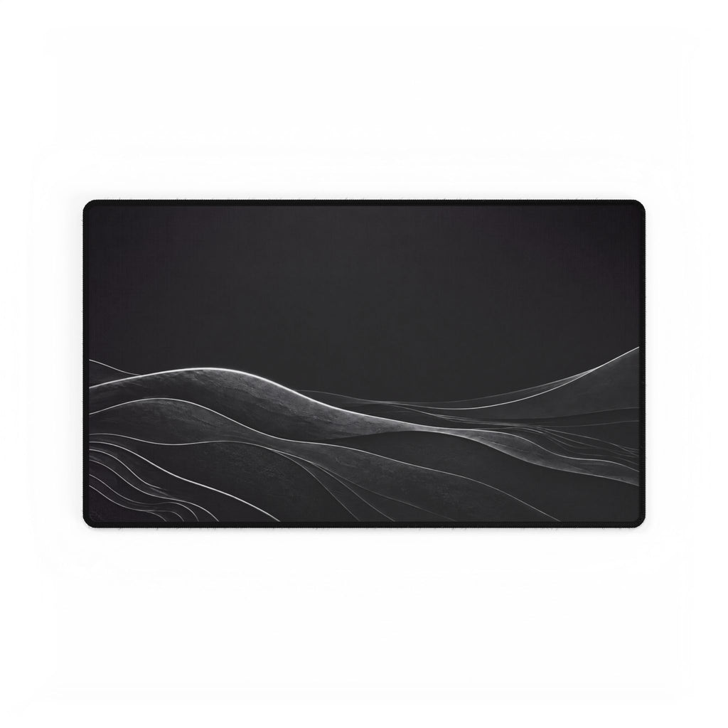Printify preview: Charcoal Horizon desk mat, 23.6 × 13.8 inches, flat on a white background.