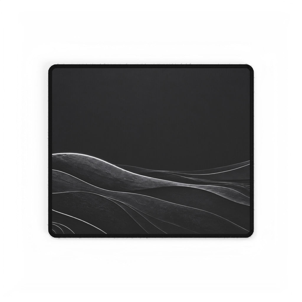 Printify preview: Charcoal Horizon desk mat, 14.4 × 12.1 inches, flat on a white background.