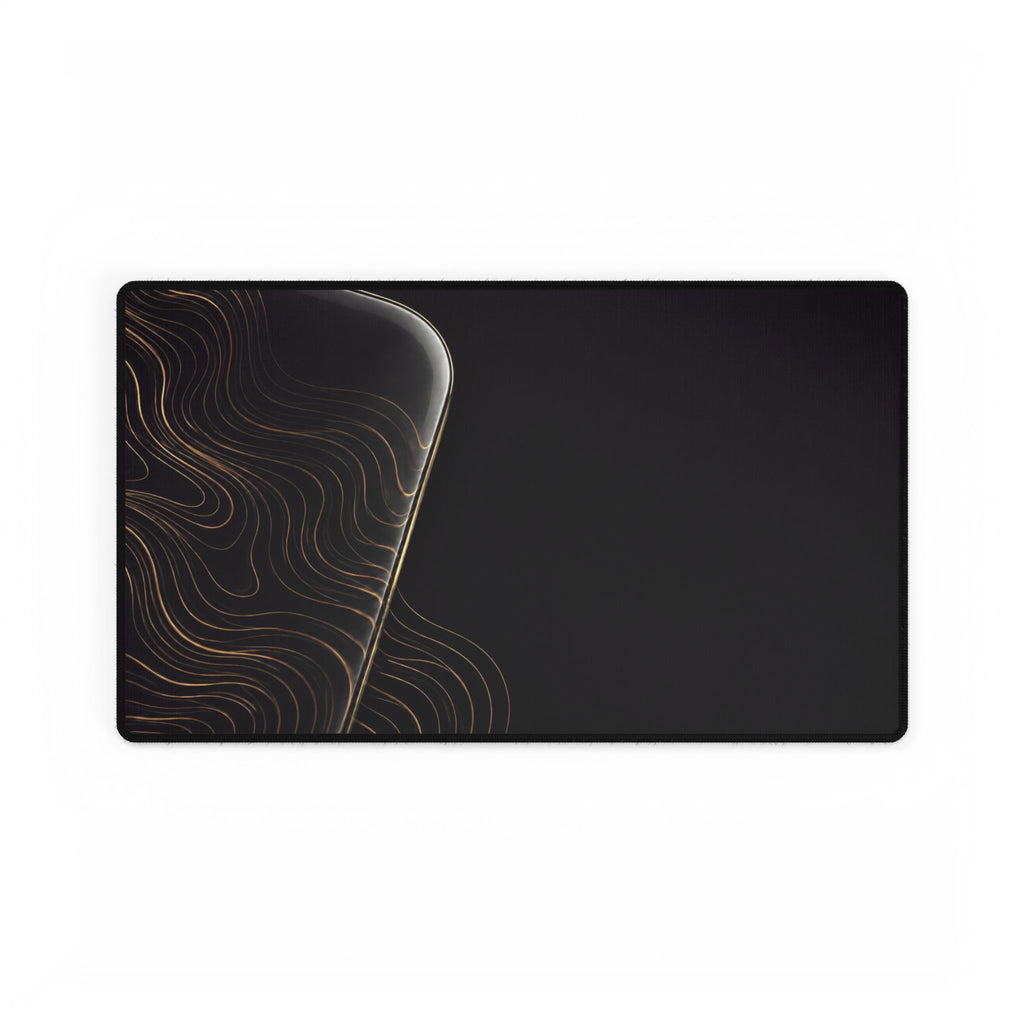 Printify preview: Obsidian Optic desk mat, 23.6 × 13.8 inches, flat on a white background.