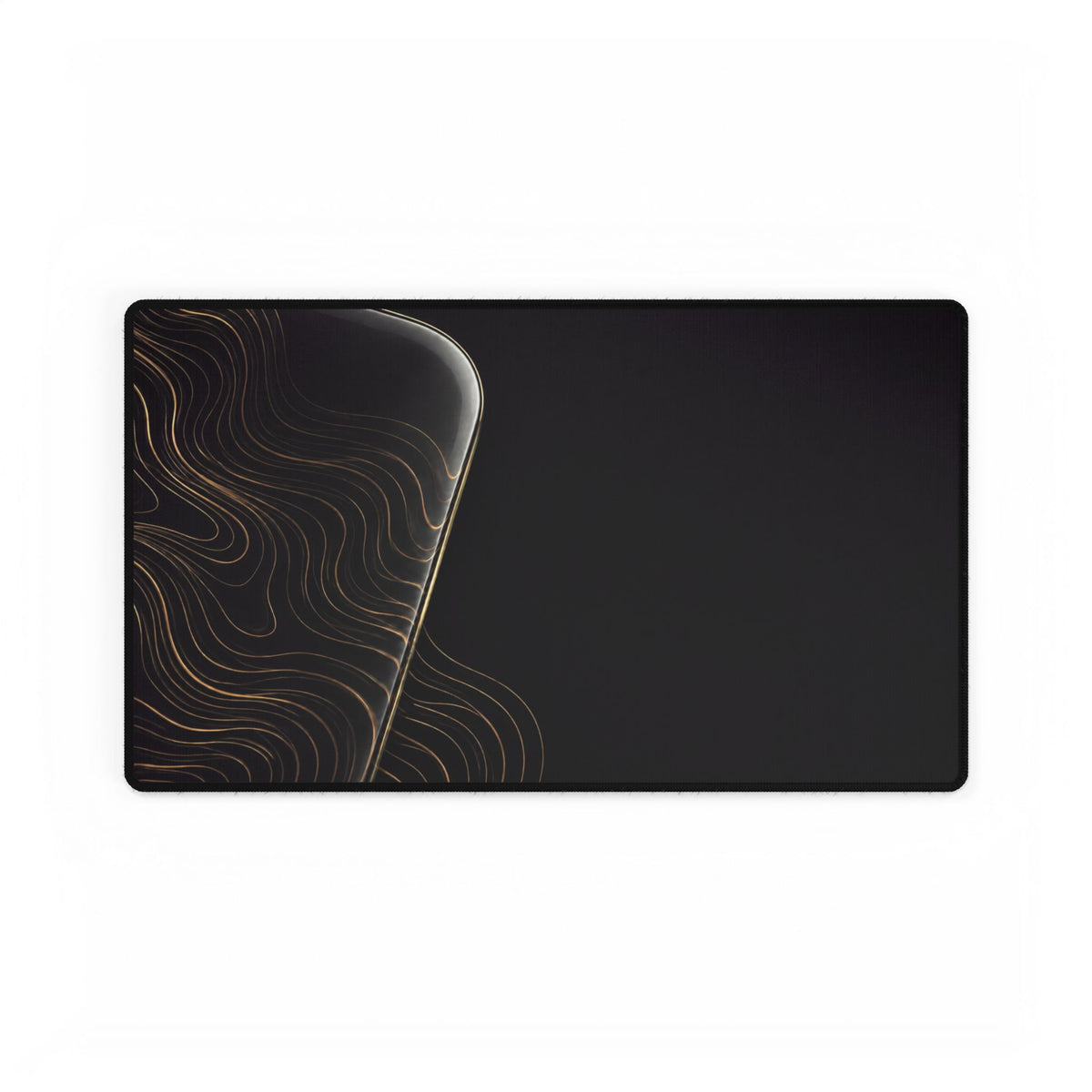 Printify preview: Obsidian Optic desk mat, 23.6 × 13.8 inches, flat on a white background.
