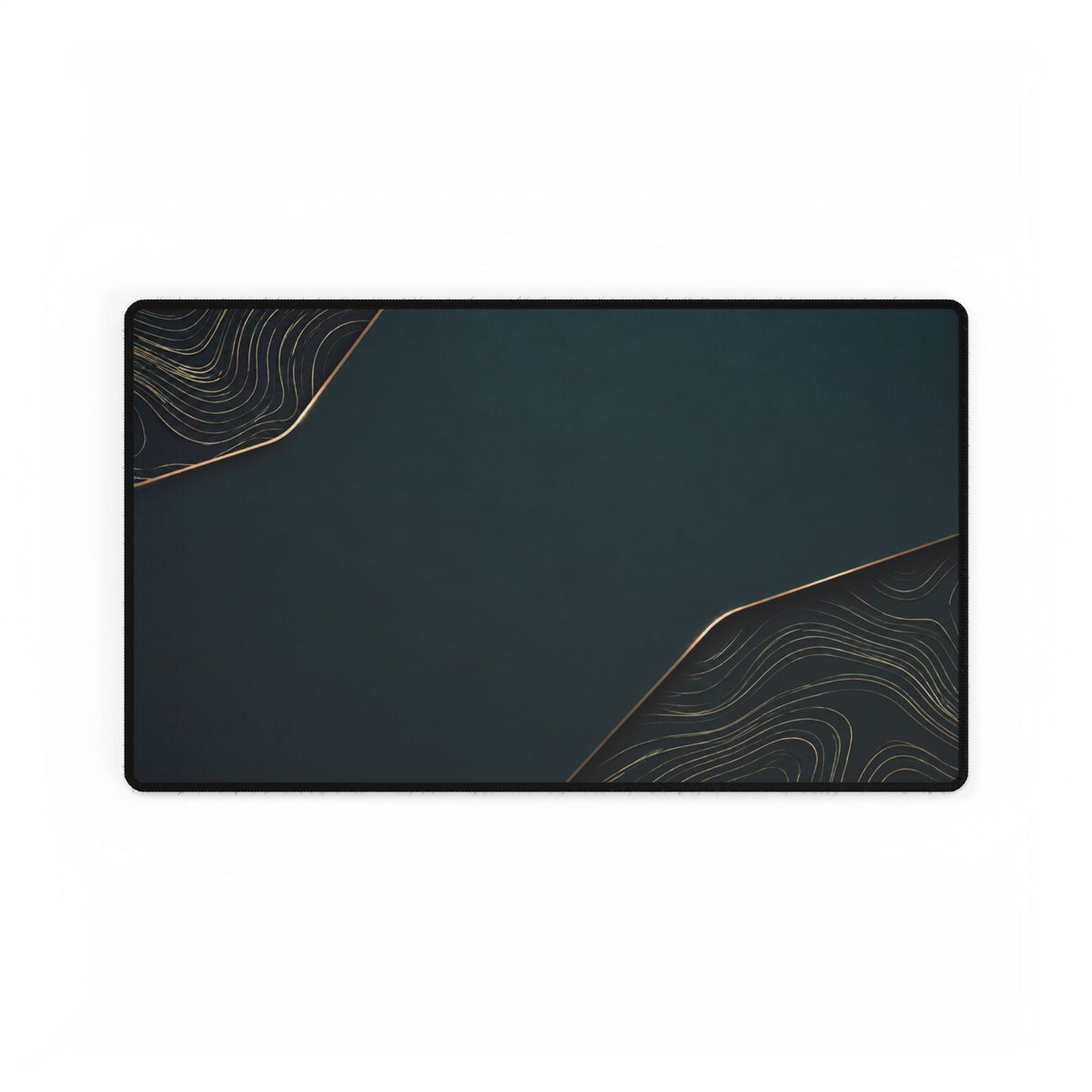 Printify preview: Teal Cutaway desk mat, 23.6 × 13.8 inches, flat on a white background.