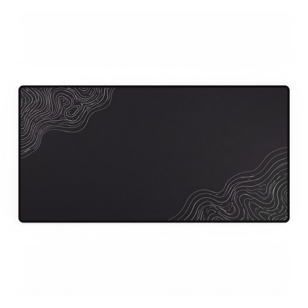 Minimal Charcoal desk mat in a large rectangular format, shown flat on a white background.