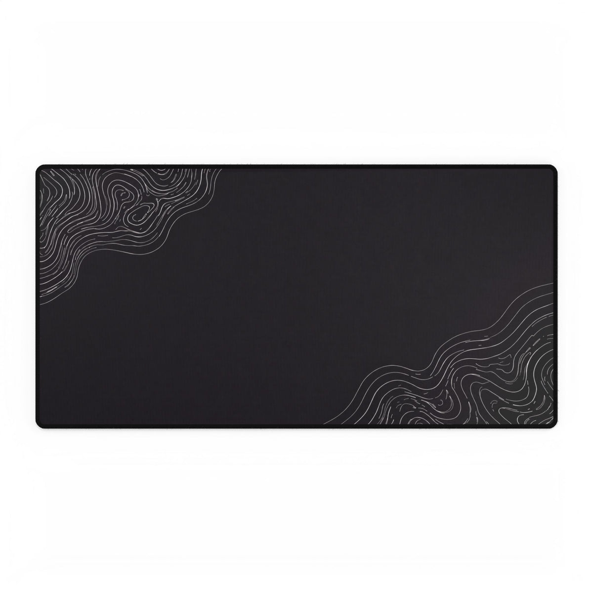 Minimal Charcoal desk mat in a large rectangular format, shown flat on a white background.