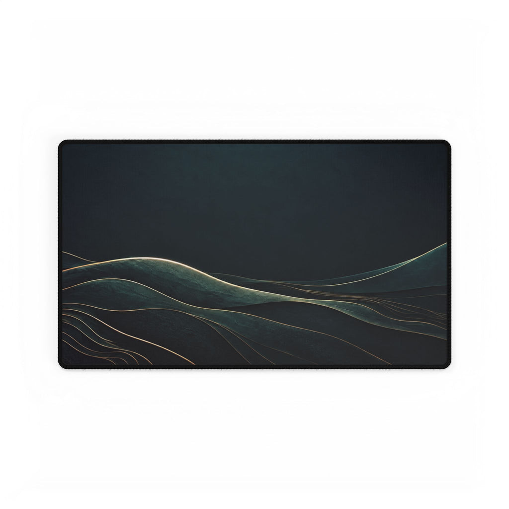 Printify preview: Teal Horizon desk mat, 23.6 × 13.8 inches, flat on a white background.
