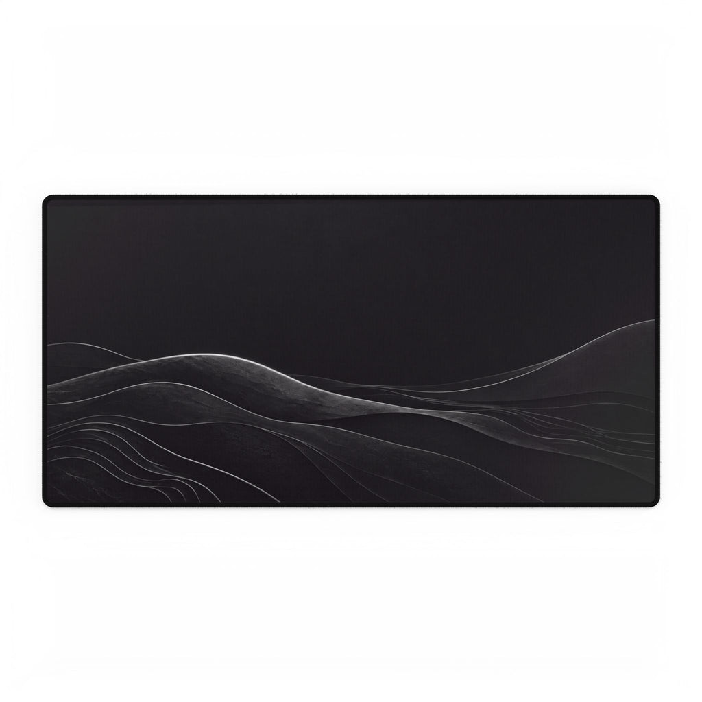 Printify preview: Graphite Horizon desk mat, 31.5 × 15.5 inches, flat on a white background.