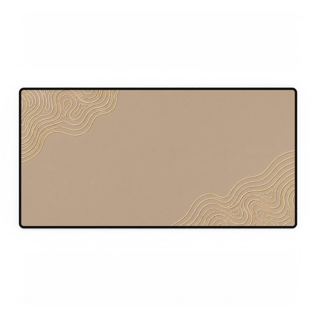 Minimal Beige desk mat in a large rectangular format, shown flat on a white background.