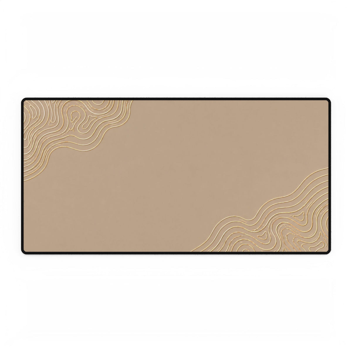 Minimal Beige desk mat in a large rectangular format, shown flat on a white background.