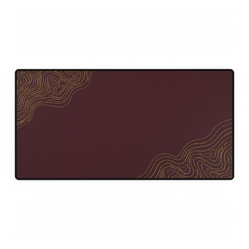 Minimal Burgundy desk mat in a large rectangular format, shown flat on a white background.