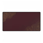 Minimal Burgundy desk mat in a large rectangular format, shown flat on a white background.