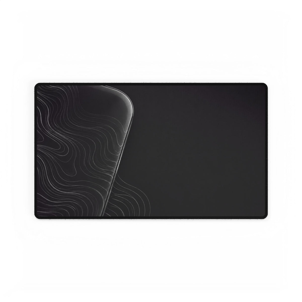 Printify preview: Graphite Optic desk mat, 23.6 × 13.8 inches, flat on a white background.