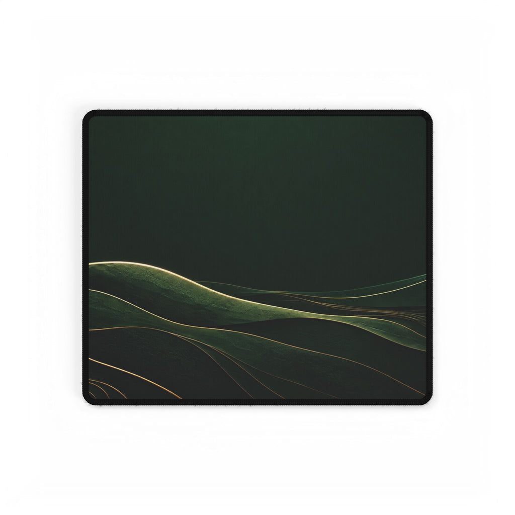 Printify preview: Forest Horizon desk mat, 14.4 × 12.1 inches, flat on a white background.