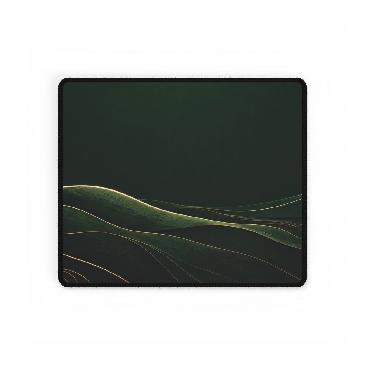 Printify preview: Forest Horizon desk mat, 14.4 × 12.1 inches, flat on a white background.