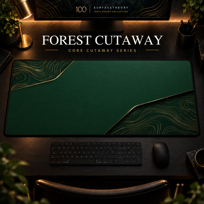 Forest Cutaway Desk Mat